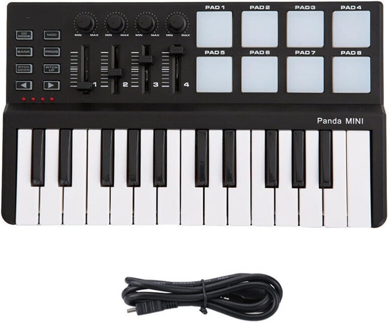 Keyboard Piano Piano USB MIDI Color Drum Pad & Keyboard MIDI Controller 25 Key Support