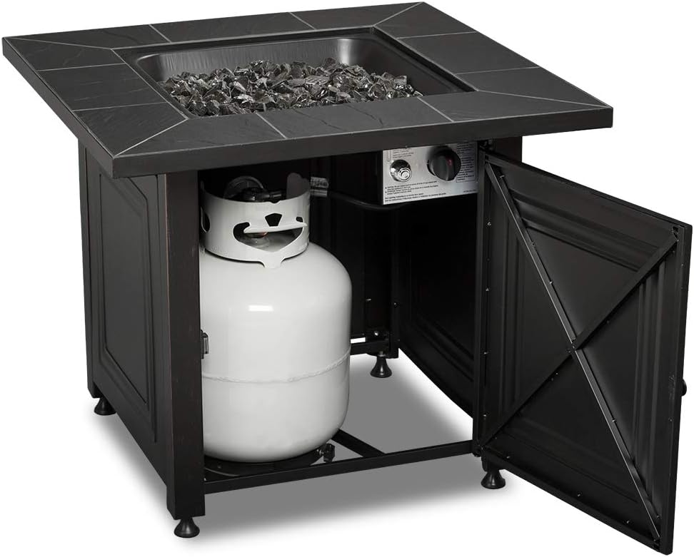 Endless Summer GAD15255SP Gas Outdoor Fire Table LP, Oil Rubbed Bronze