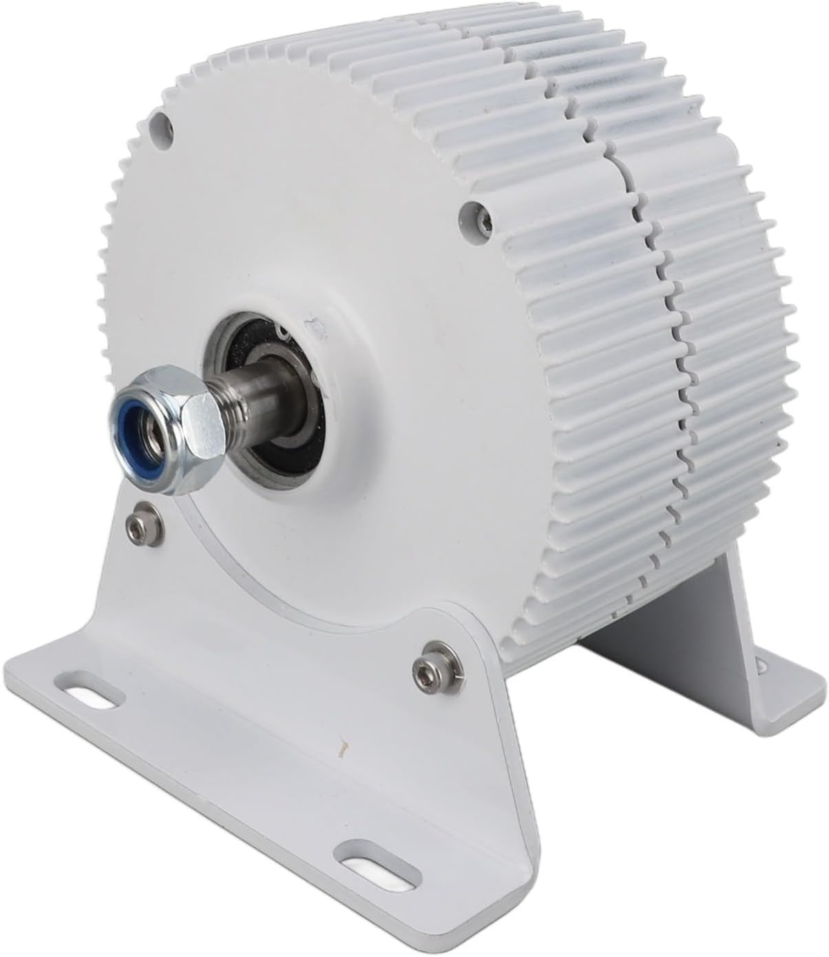 3 Phase Alternator Dual Shaft Permanent Magnet Synchronous Generator with Base for Wind Turbines 24V (300W)