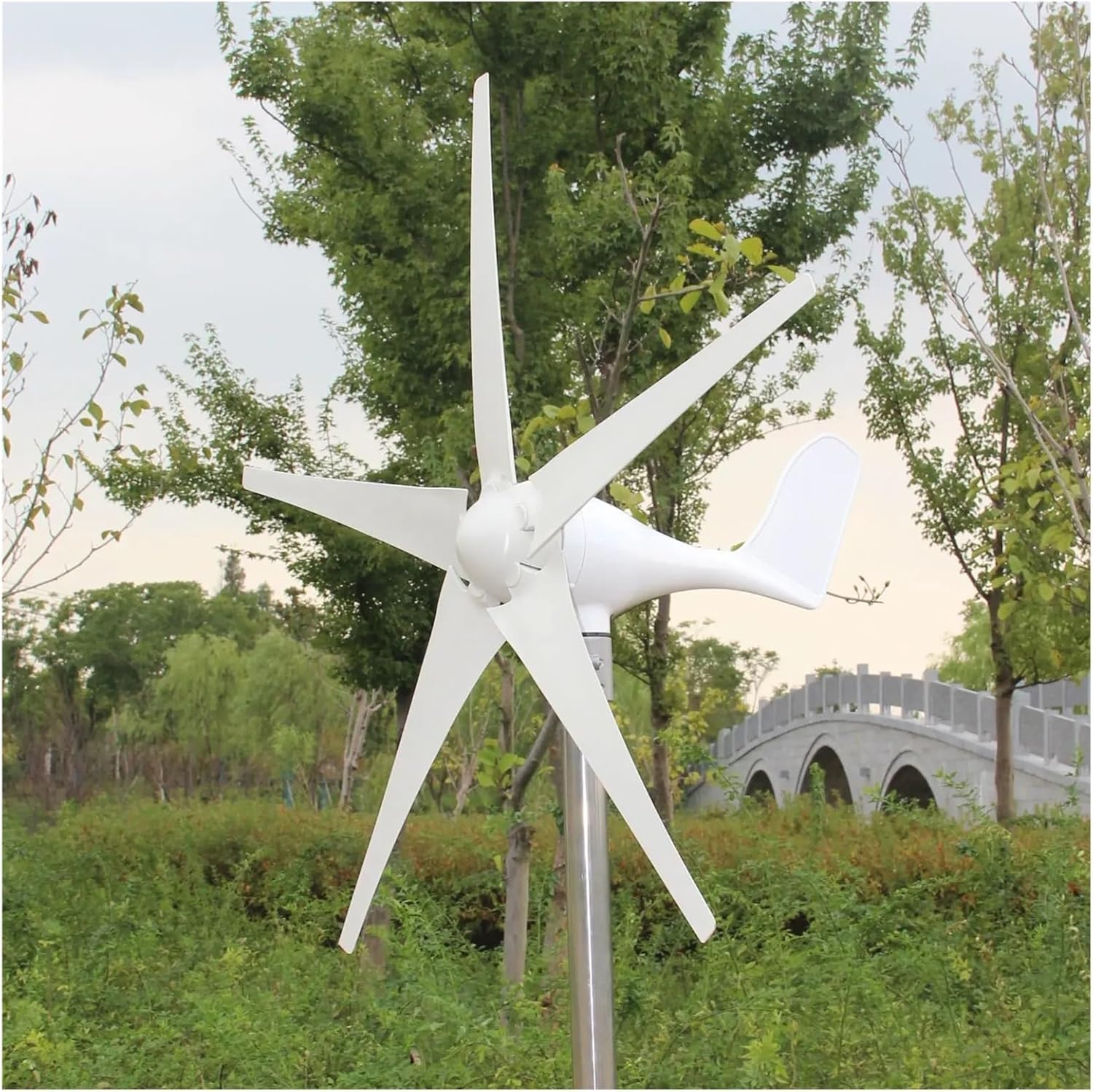 Wind Turbine Generator Kit, Wind Turbine Generator 12V/24V 800W Rated 5 Blades Windmill Low Wind Speed Starting Wind Turbines for Hybrid Solar Wind System(24V)
