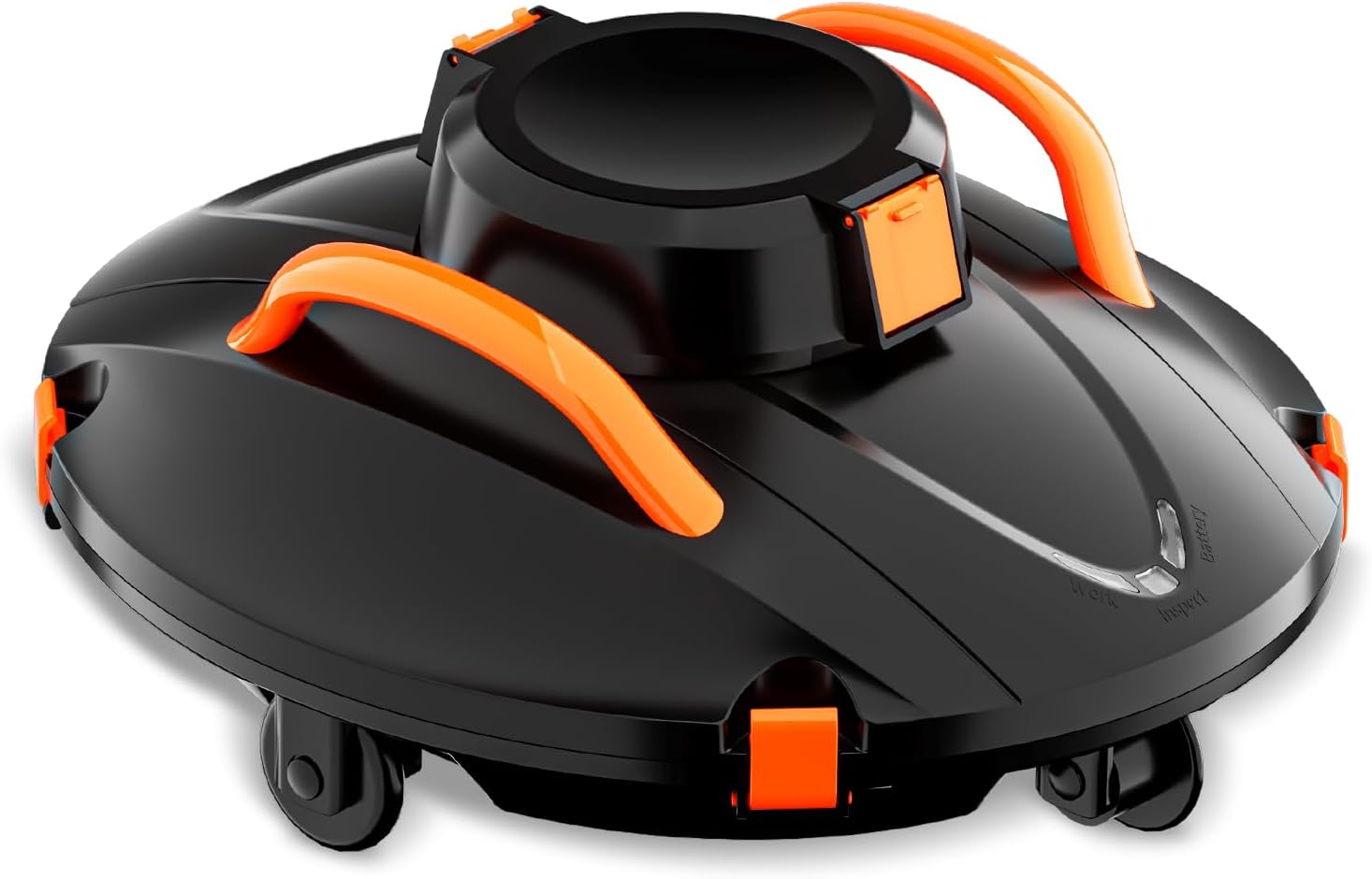 Cordless Robotic Pool Cleaner, Pool Vacuum for Above Ground Pool Lasts 110 Min, Ideal for Pools up to 914 sq.ft,Portable,Self-paking