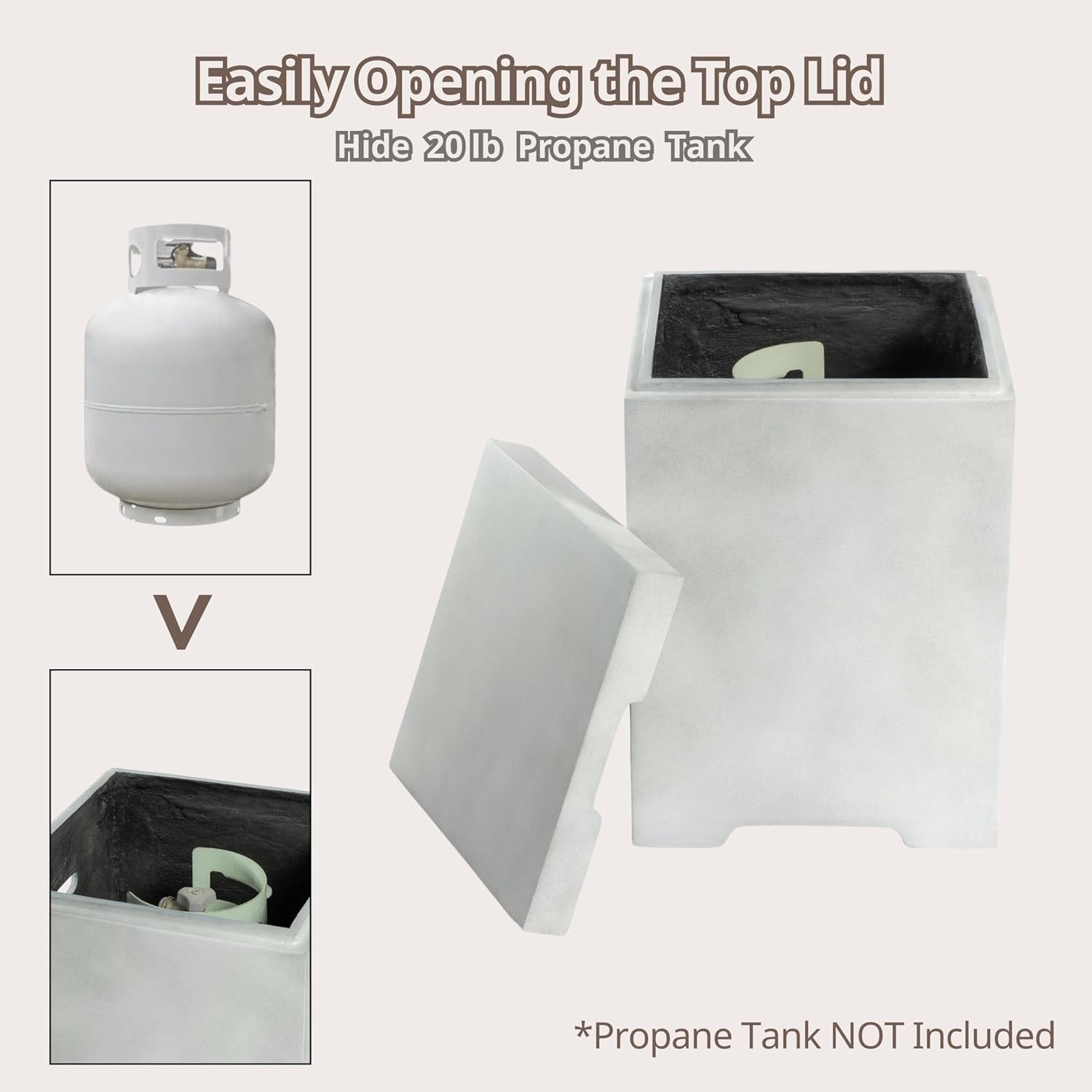 Fire Pit Series Stainless Steel Round (21 * 16 Inch Tank Table)