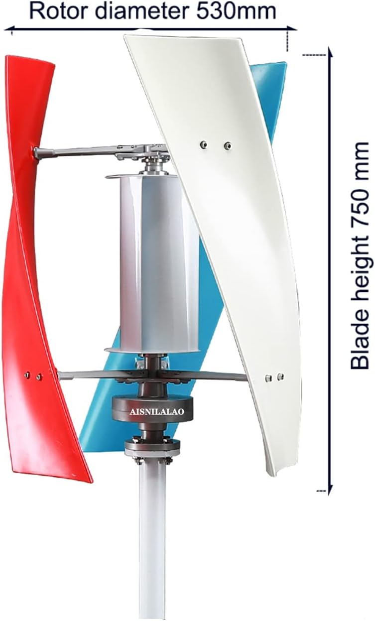 1000W-1500W No Noise Low Speed Vertical Axis Wind Power Turbine Generator+110V/220V Space Saving Windmill Generator Suit Wind Turbine Generator Kit