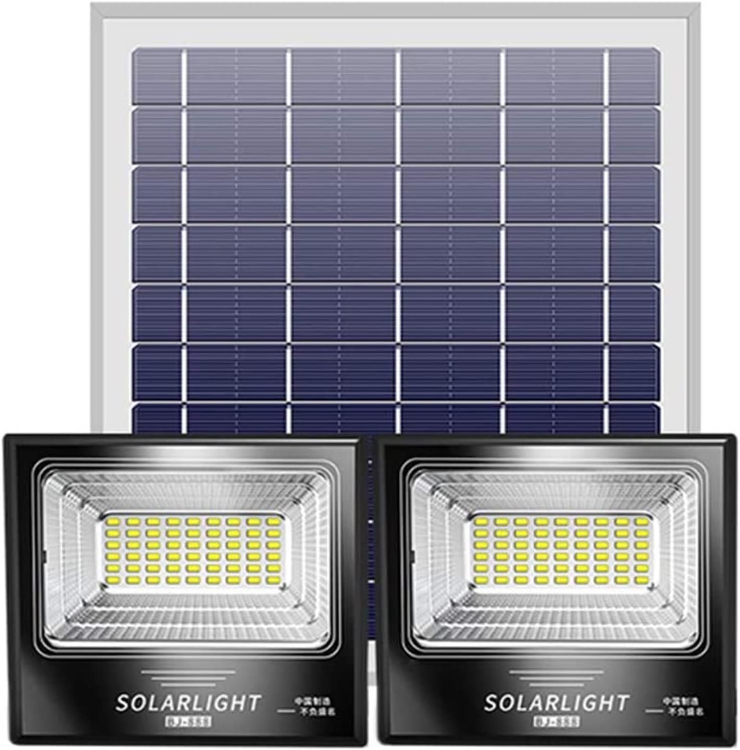 Courtyard Light Led Solar Flood Light with Remote Control, Dusk to Dawn Ip67 Waterproof Bright Garden Security Lights Outdoor Solar Street Light,