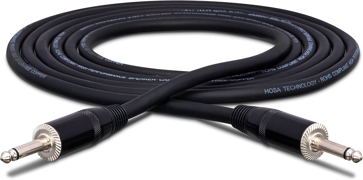 Monoprice 1x12 Guitar Speaker Cabinet With Celestion Vintage 30 | Hosa SKJ-410 REAN 1/4