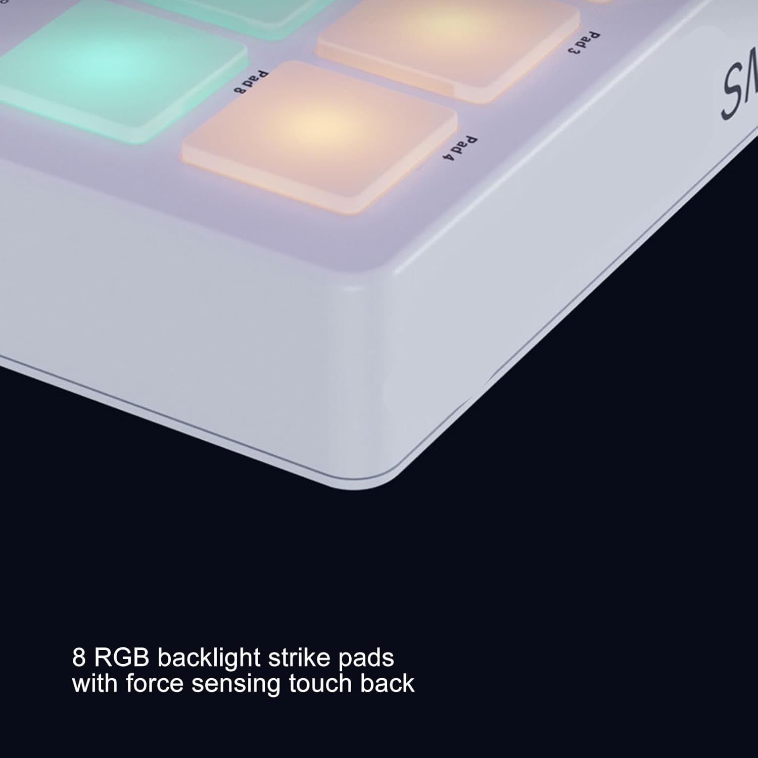 Eujgoov Portable 25 Key MIDI Keyboard Controller Dynamic Keybed Wireless USB Keyboard with Pads Knobs