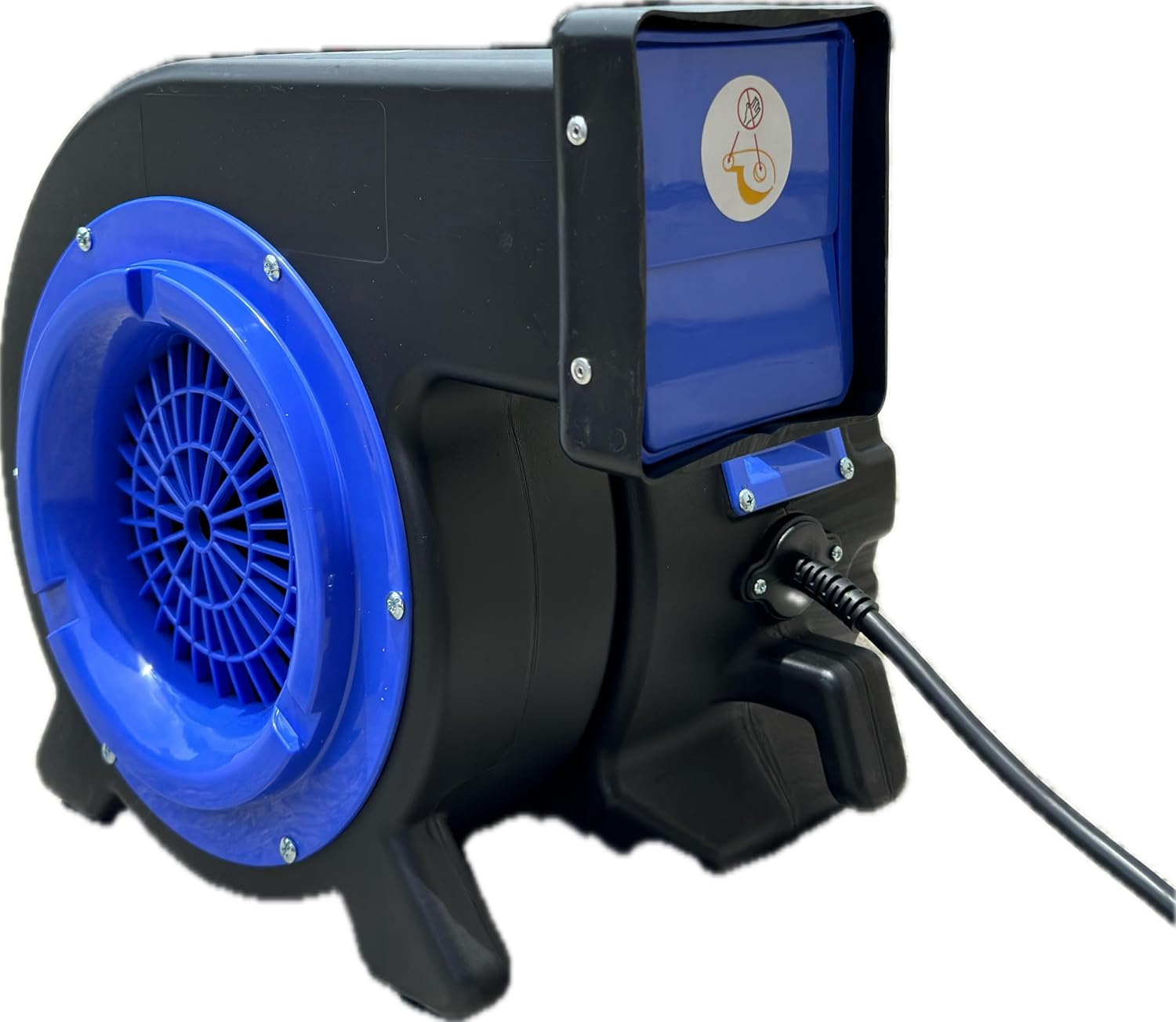 JumpOrange Bounce House Air Blower 2HP for Inflatables Bouncy Castle and Slides Commercial Cyclone Fan for Indoor and Outdoor Use