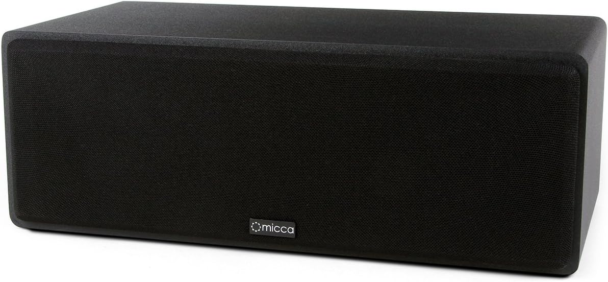 Micca MB42X-C Advanced Center Channel Speaker for Home Theater, Surround Sound, Passive, 2-Way (Black, Each)