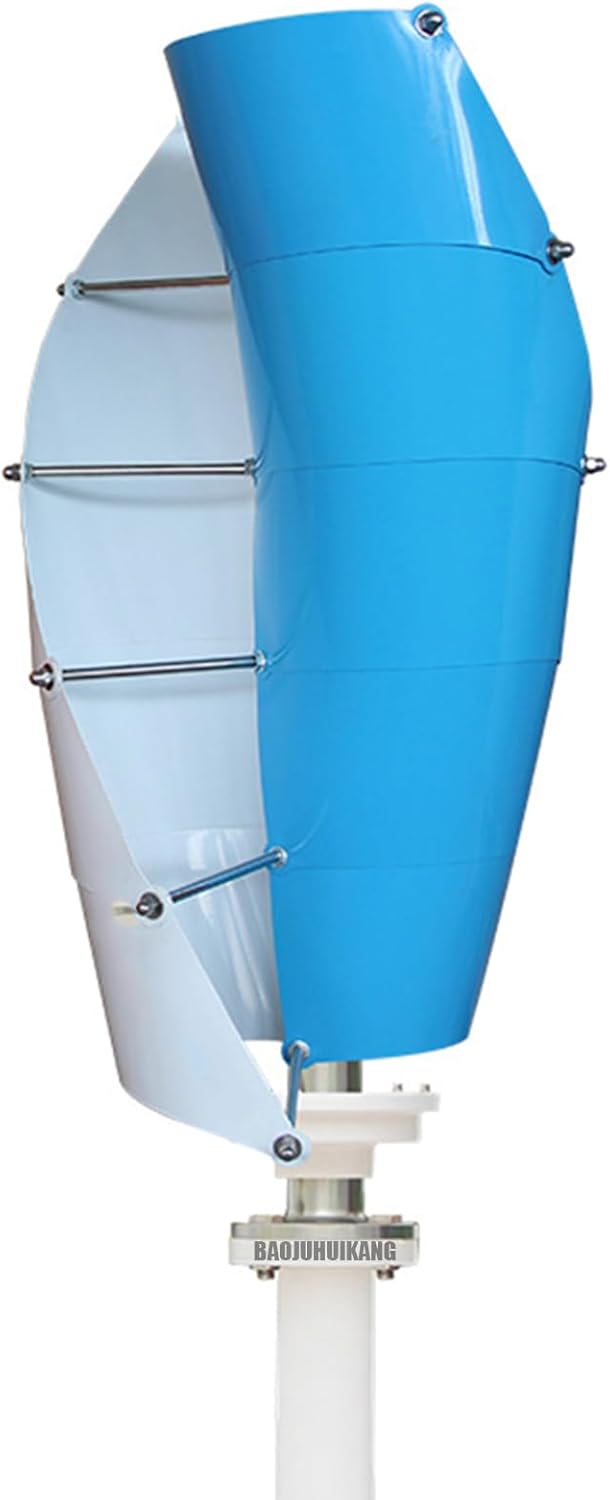 Vertical Axis Wind Turbine Generator Kit, 12000W 24V 48V 220V Free Energy Windmill Wind Turbine Generator Home Three Phase Generator Maglev