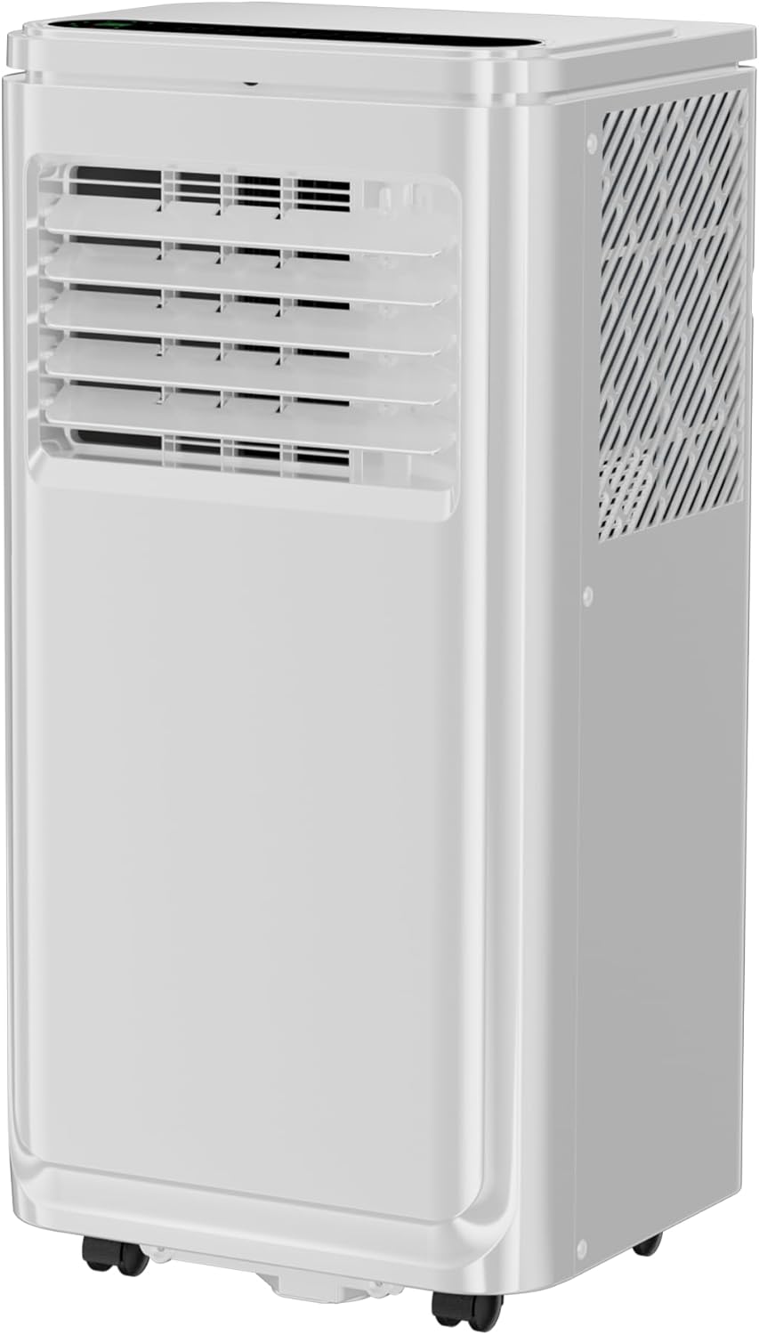 MEPTY Portable Air Conditioners, 9000 BTU Portable AC Unit with Dehumidifier, Sleep Mode, 24H Timer, Cools Room up to 250 sq.ft, Room Air Conditioners with Self-evaporation System for Bedroom