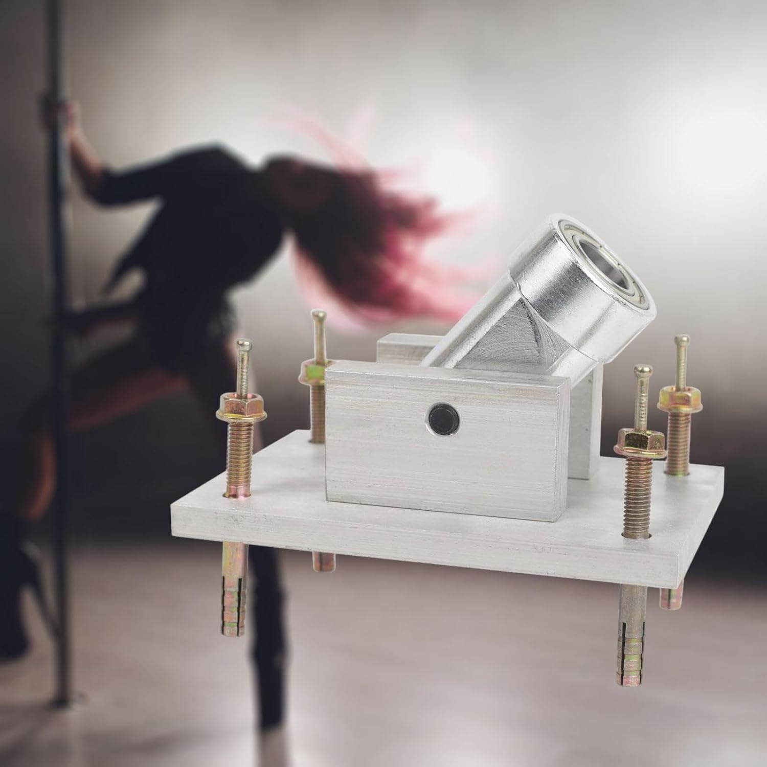 Colaxi Pole Dance Fixed Plate, Rectangular Top Plate, Rotating Fixed for Home Pole Dance Accessory, Universal