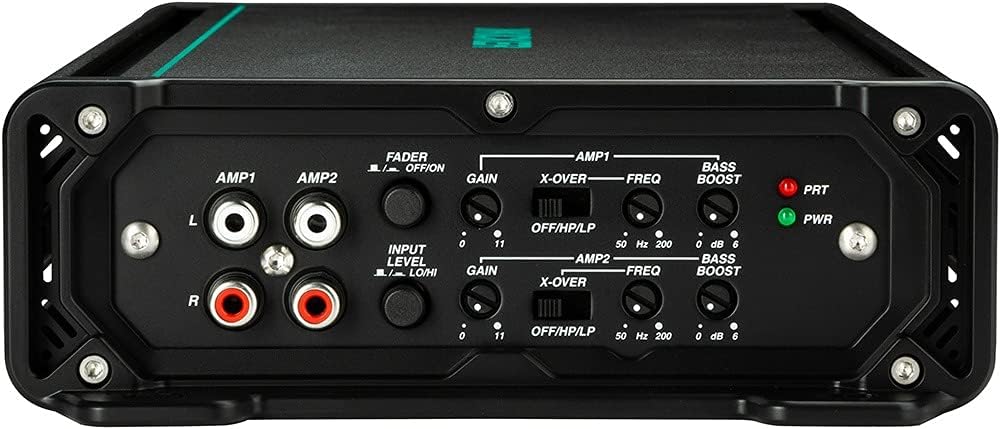 KICKER Amp and Wiring Kit Package of 2 Items 600W 4-Channel KMA Series Marine Amplifier with 8AWG Power Wiring Kit - Boat Kit - 48KMA600.4 Amplifier & 47KMPK8 Wiring Kit