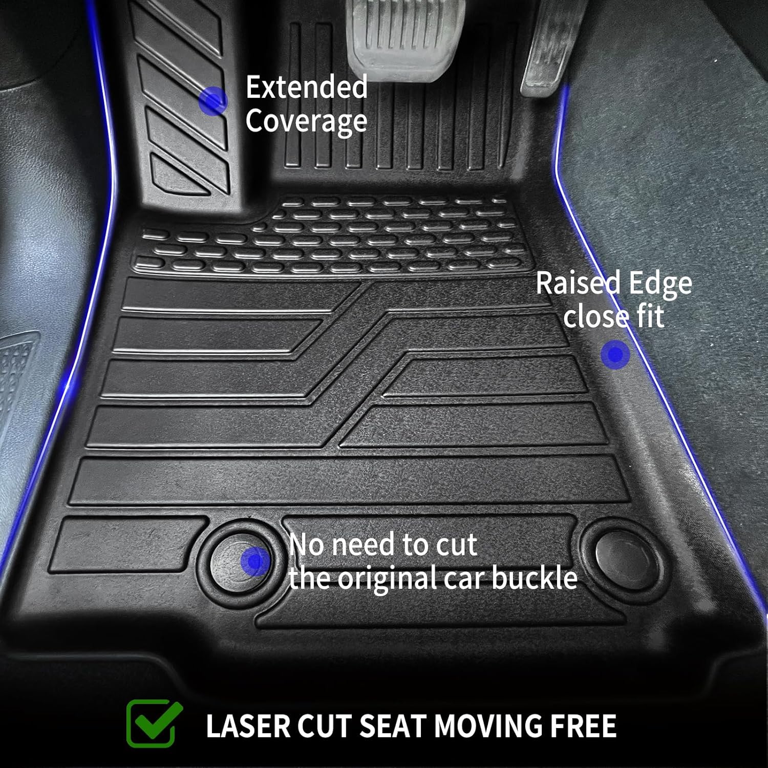 Rongtaod Floor Mats Compatible with 2021-2025 Jeep Grand Cherokee L 6 Seats Trunk Liner Cargo Mat Cargo Liner Back Seat Cover Protector 2024 Cherokee L Accessories (Trunk Mat+Backrest Mat+Floor Mats)