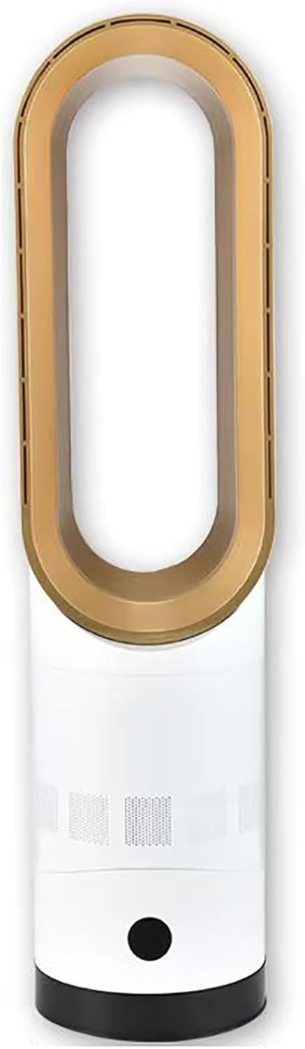 Tower Fans for Bedroom, Oscillating Fans with Remote, Pedestal Fan, Bladeless Fans Used with air conditioners can Quickly circulate Indoor air and Cool Down Quickly;(Gold)