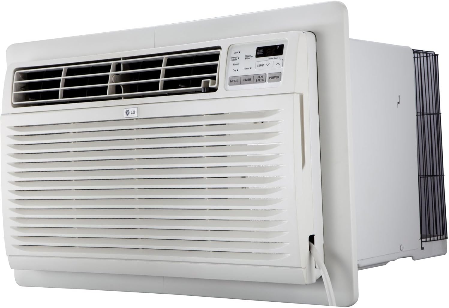 LG 9,800 BTU Through the Wall Air Conditioner, 230/208V, Cools up to 440 Sq. Ft. for Bedroom, Living Room, Apartment,, with Remote, 3 Cool & Fan Speeds, Wall AC Unit, White