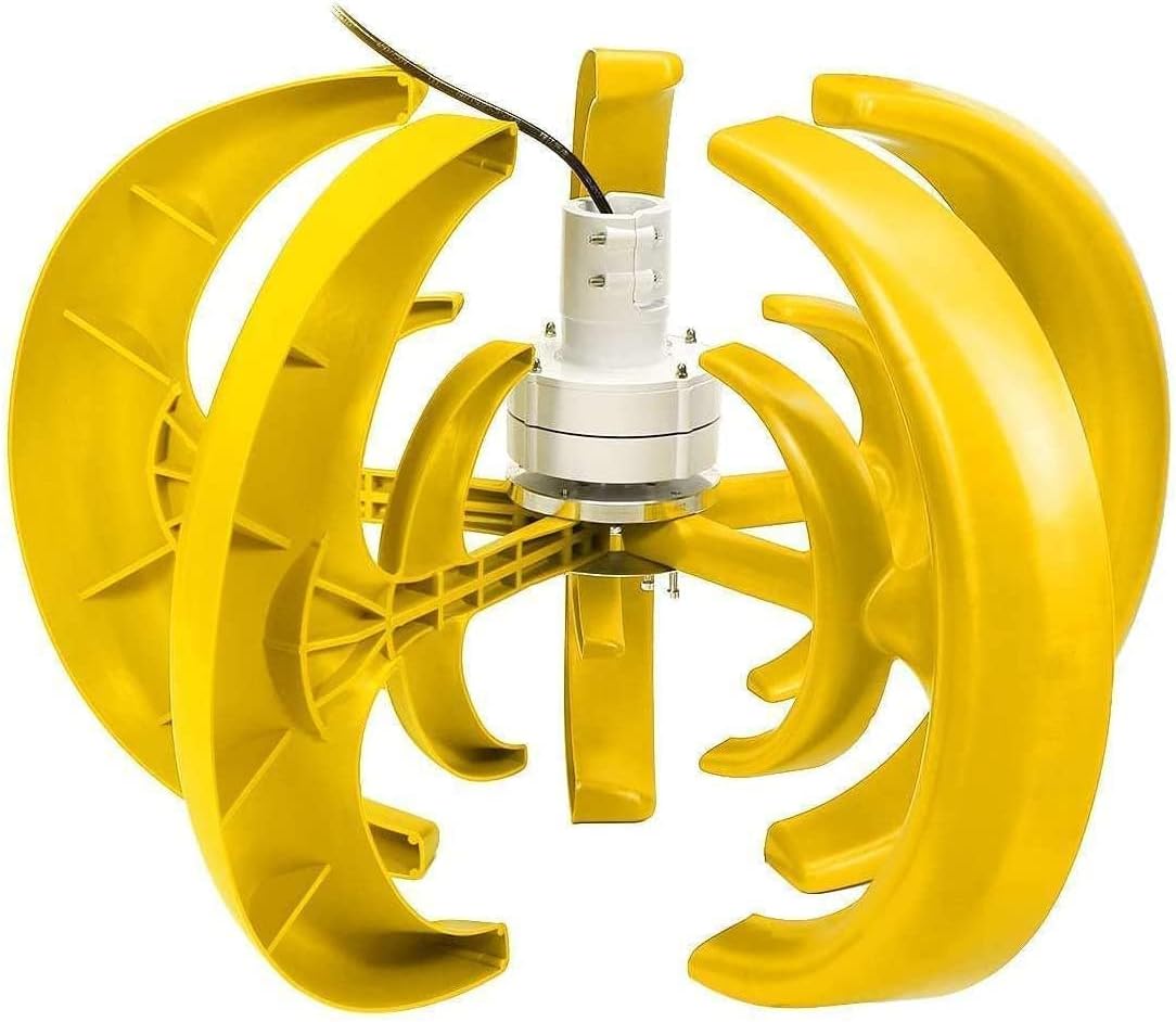 Horizontal Home 4000W Wind Turbines Wind Generator Power Windmill Energy Turbines Charge, 5 Blades for Home Camping