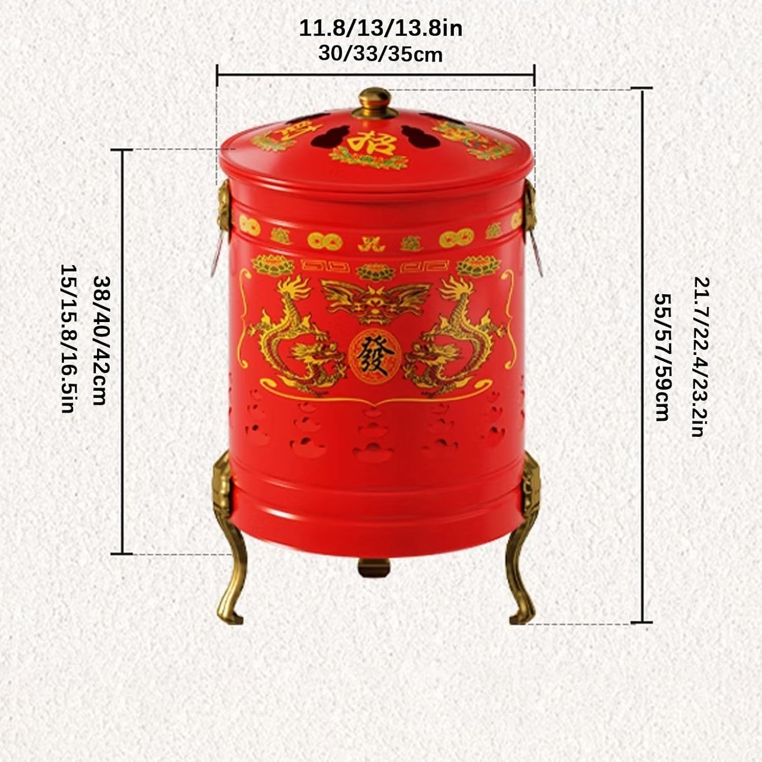 Burn Barrel,Metal Burn Barrels for Outside, Garden Fire Pit Cage Yard Debris Furnace Burning Bin Bucket with Lid