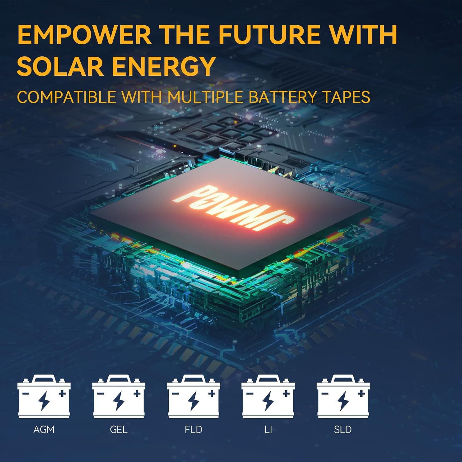 PowMr 6500W Hybrid Solar Inverter, 48V DC to 110V/240V AC, Split Phase Inverter with 140A MPPT Controller, Max PV Input 10KW, 500VDC, Supports Up to 6 in Parallel, for Lead Acid Lithium Battery