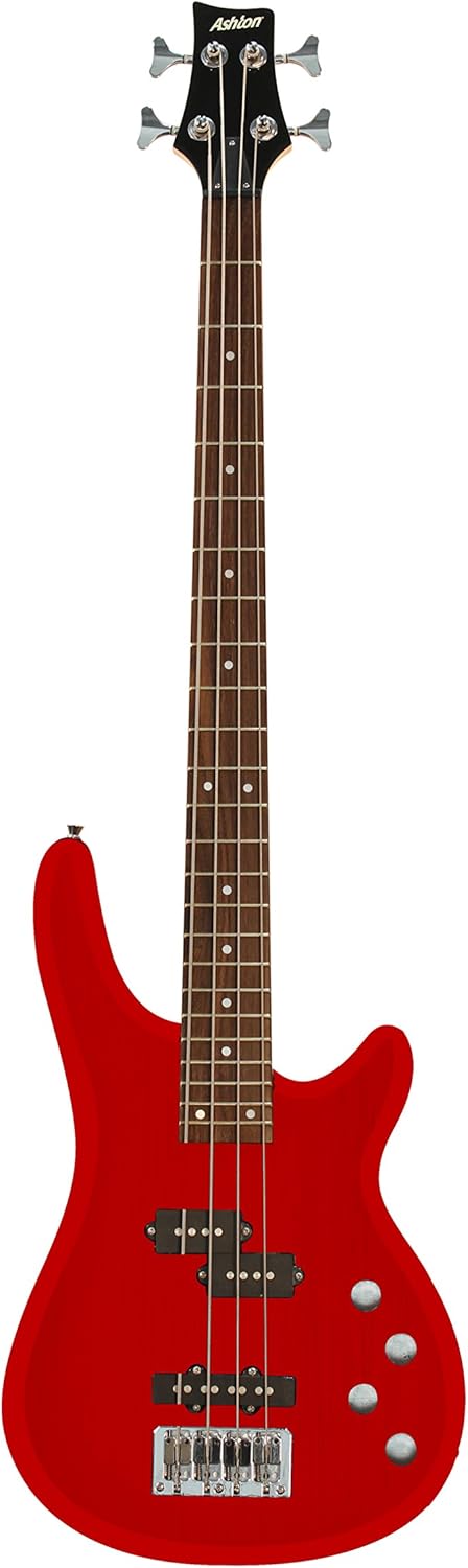 Ashton SPAB4 Starter Bass Guitar Pack - Red