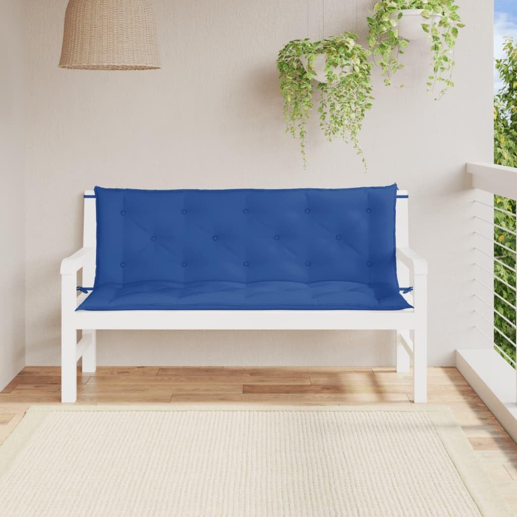 Garden Bench Cushions 2 pcs Blue 59.1