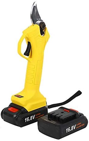 Electric Pruning Shears, Professional Electric Secateurs Tree Branch Pruner Bypass Secateurs with 2PCS Rechargeable Lithium Battery, Cutting Dia 30mm