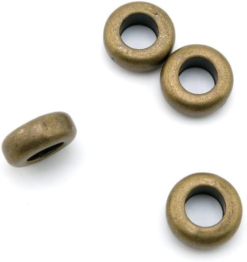 270 Pieces Jewelry Making Charms Findings Antique Bronze Brass Fashion Jewellery Wholesale Supplies Pendant Lots Bulk Supply I6DB1 Big Hole Ring Beads