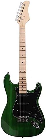 ST Stylish Electric Guitar with Black Pickguard Green