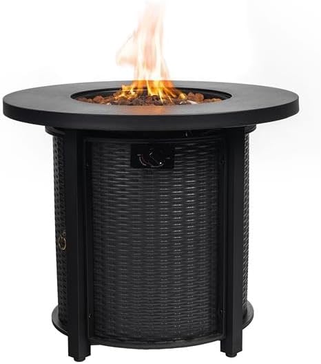 30inch Propane Round Fire Table 40000BTU Propane Fire Pit Table