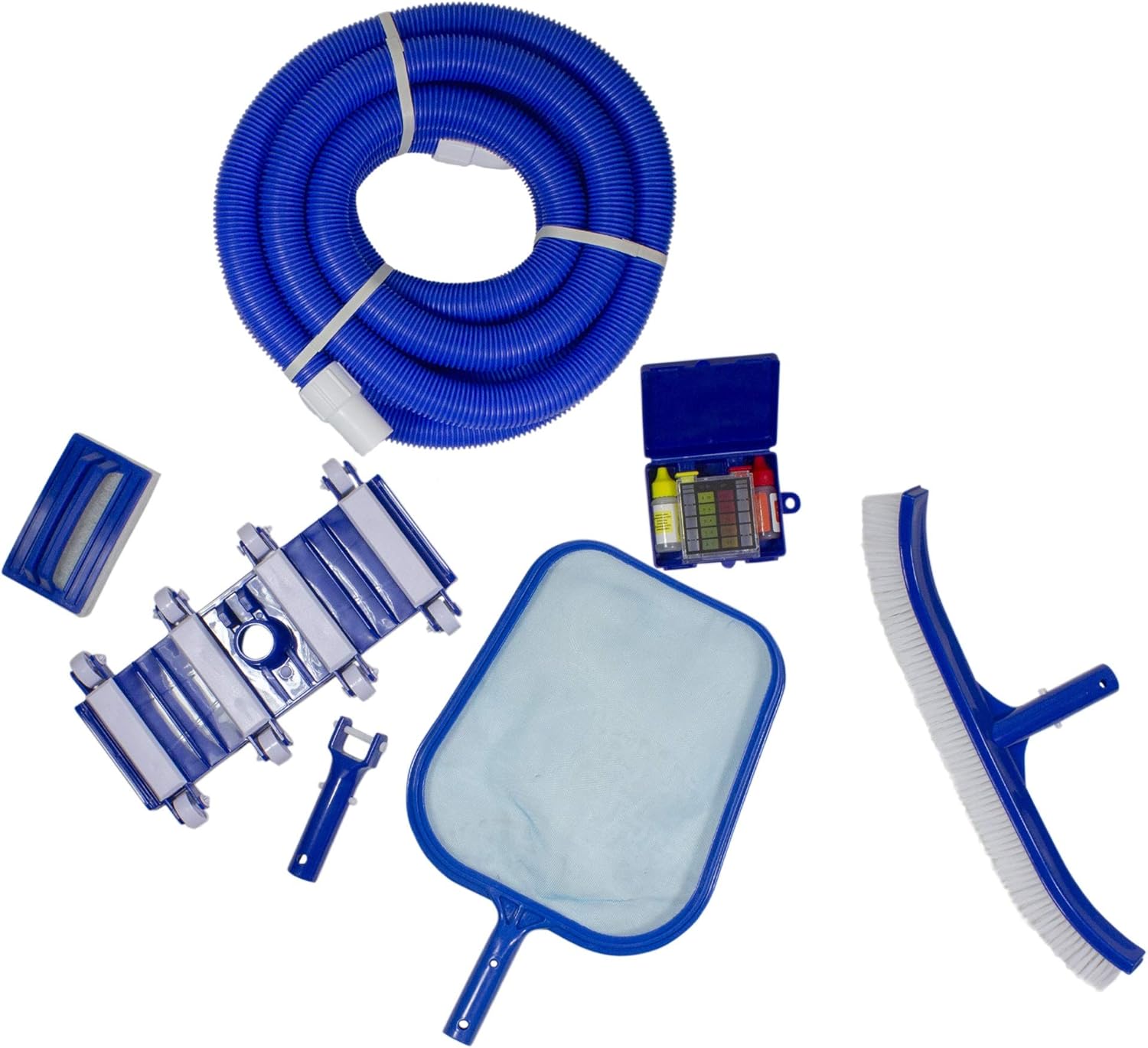 7-Piece Blue Assorted Pool Maintenance Cleaning Kit