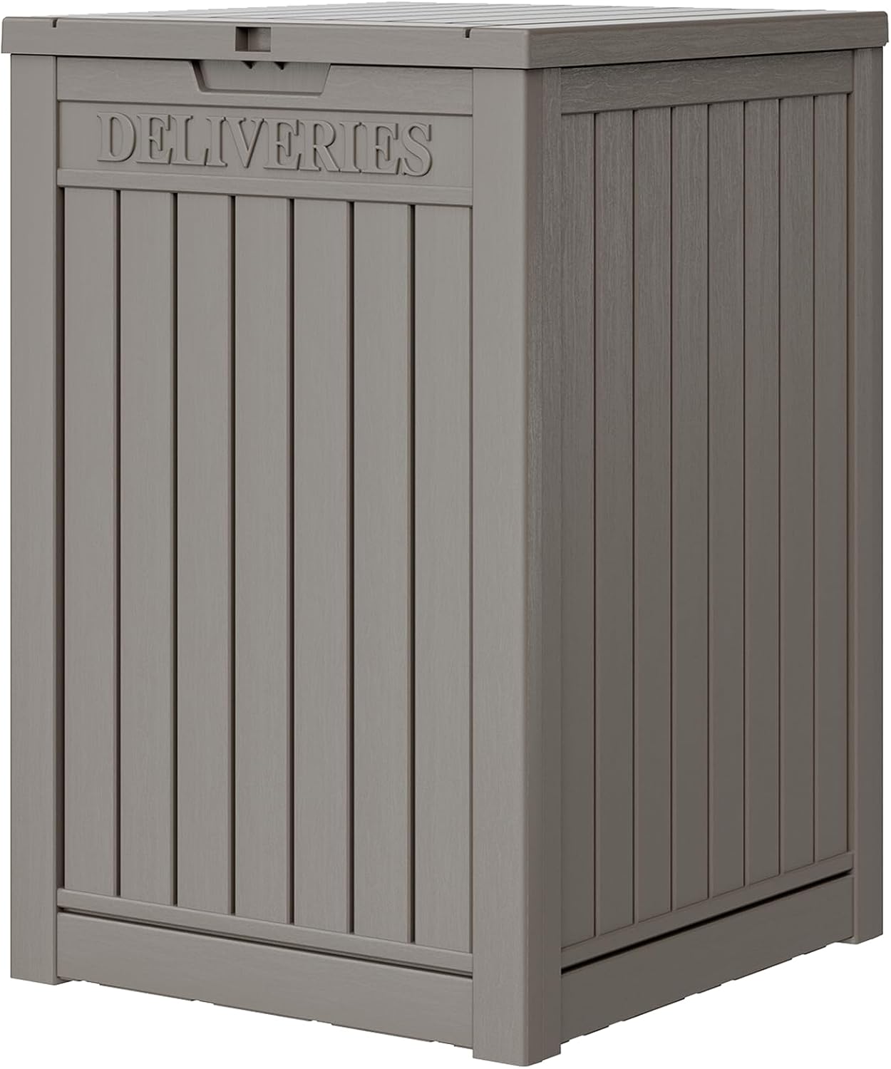 Package Delivery Box for Outside, 48 Gallon Storage with Lockable Secure, Large Resin Outdoor Package Drop Container