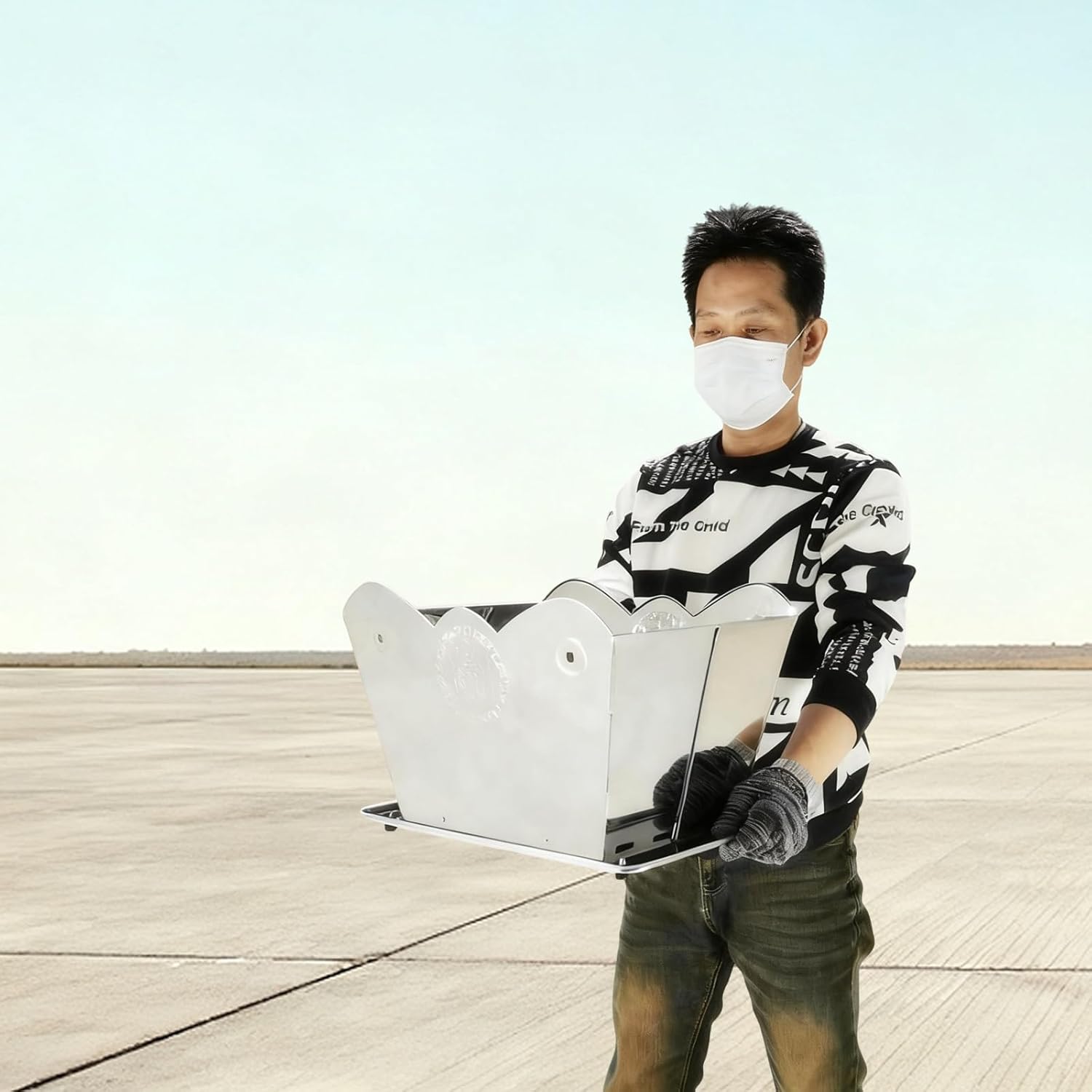 Foldable Incinerator, Portable Fire Pit, Burn Barrels for Outside for Burning Trash, Outdoor Fireplace, Incinerator Burn Barrel, Backyard Backyard Waste Disposal(61cm/24in)