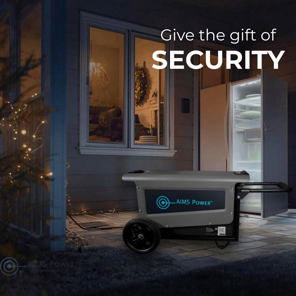 Portable Solar Generator 3.1 kWh 30 Amp Output Lithium Battery | Solar & Grid Inputs