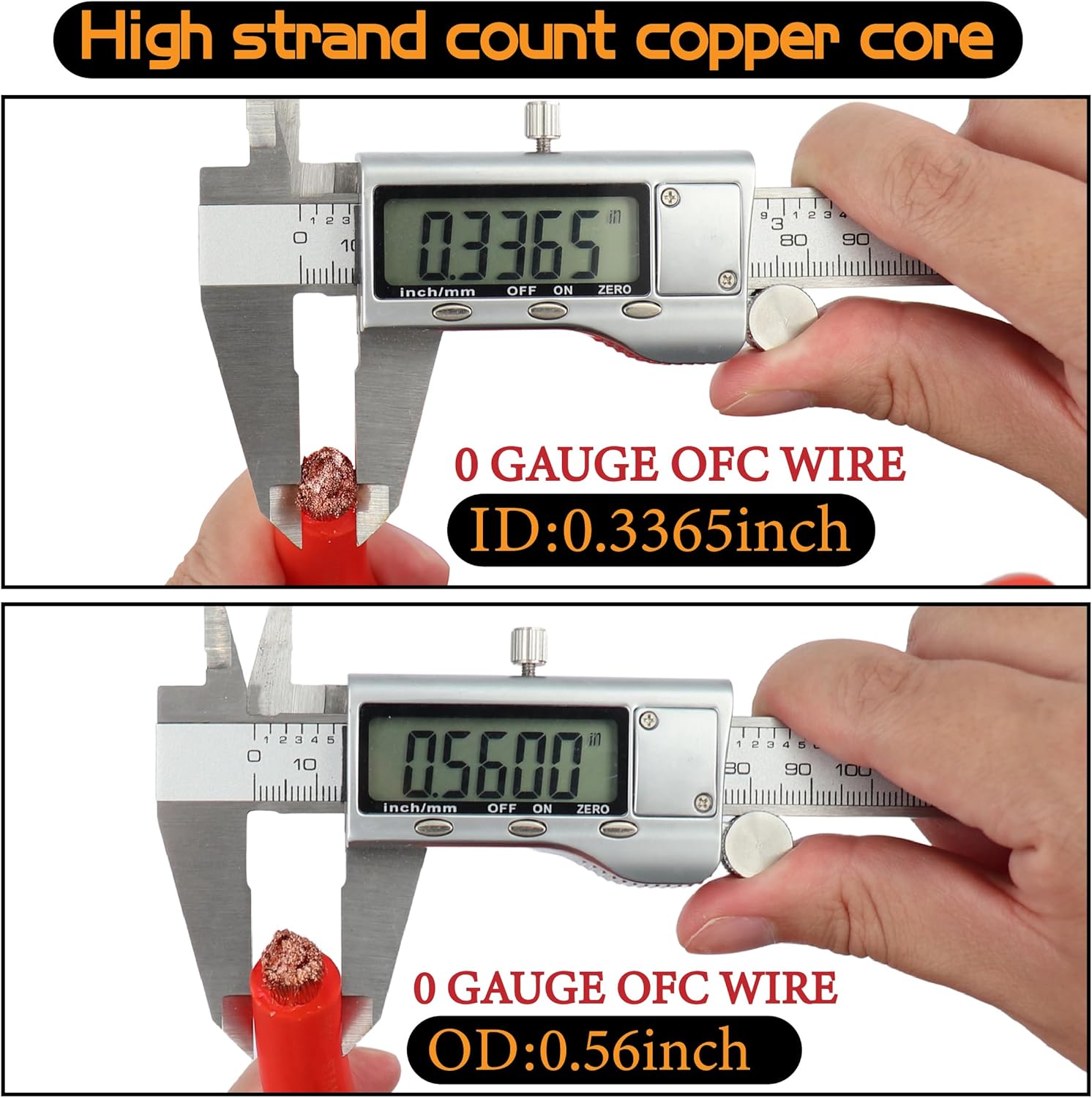 0 Gauge OFC AMP Wiring Kit 3000 Watt Car Subwoofer Wire Install kit for Amplifier Power,Radio and Speakers