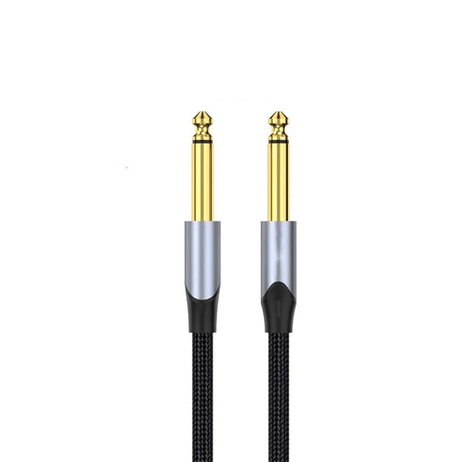 Pro Audio Cable Guitar Cable 6.5 Jack 6.5mm to 6.5mm Cable 6.35mm Aux Cable for Stereo Guitar Mixer Amplifier Speaker Cablenew(Bas,10m)