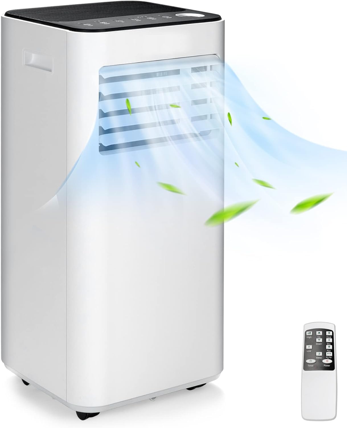 ARLIME Portable Air Conditioners, 8000 BTU Air Unit w/Built-in Dehumidifier, 24H Timer, Smart Sleep Mode, LED Touch Panel & Window Kit for Rooms up to 250 Sq.Ft