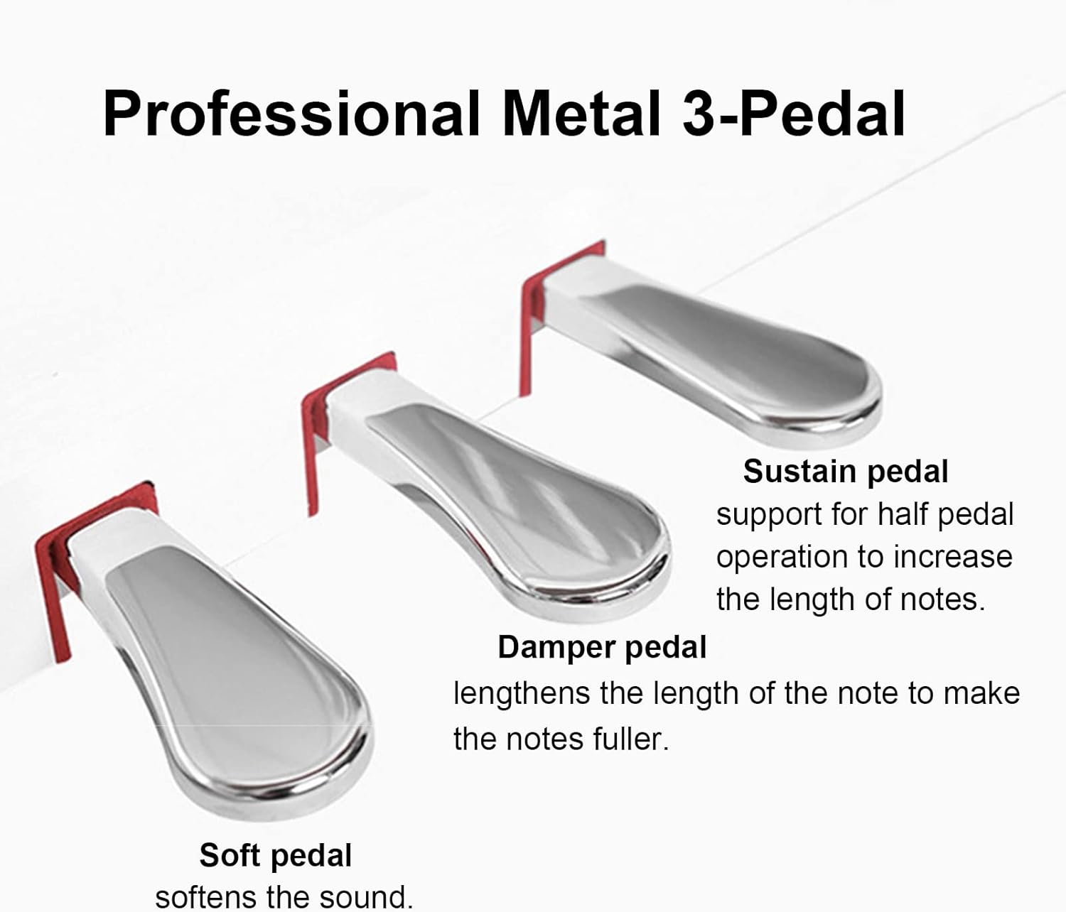 88 Weighted Keys Digital Piano Hammer Action Full Size Piano Keyboard Beginner Electric Piano USB/MIDI Home Digital Piano With Furniture Stand, 3-Pedal, Stool For Beginner & Professional(Black)