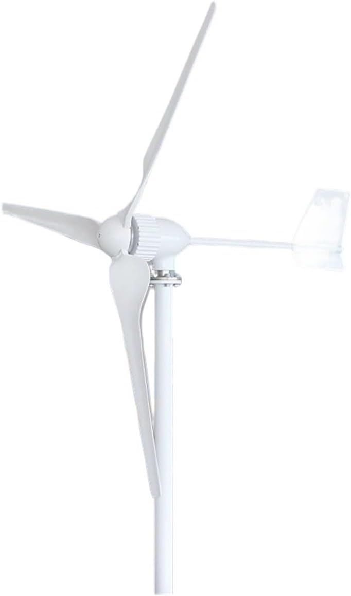 Wind Turbine Generator Kit, 1500W 24 48 96 Volt 3 Nylon Fiber Blade Horizontal Home Wind Turbines Wind Generator Power Windmill Energy Turbines Charge for Hybrid Solar Wind System(96V)