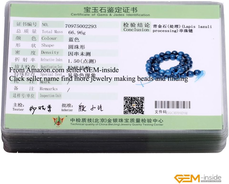 GEM-Inside Natural 15x20mm Blue Lapis Lazuli Bucket Beads Gemstone Handmade Loose Beads for Jewelry Making Jewelry Beading Supplies for Women