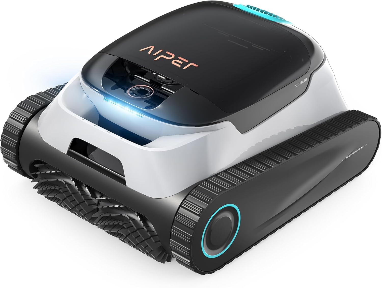 AIPER Scuba S1 Cordless Robotic Pool Cleaner, Pool Vacuum for Inground Pools, Wall and Waterline Cleaning, Smart Navigation for Pools up to 1,600 Sq.ft (Renewed)