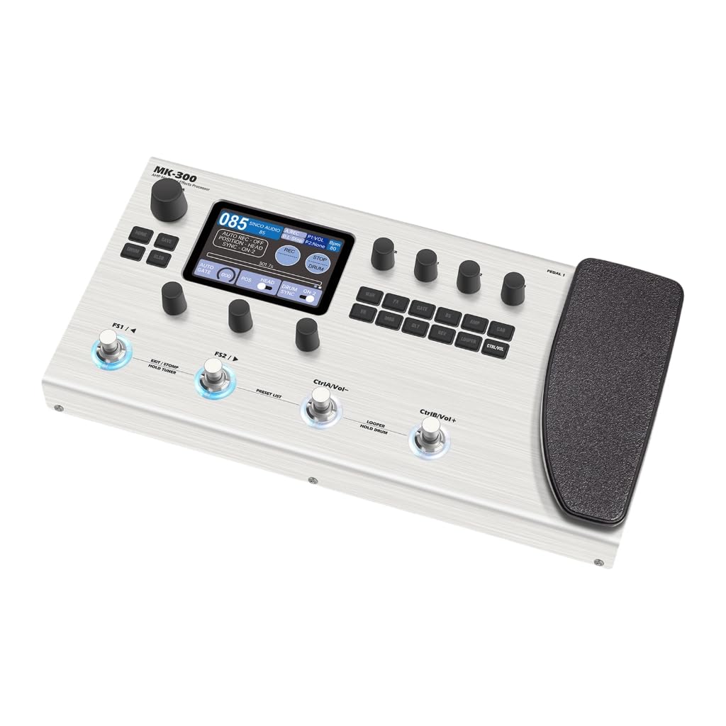1 Set MK300 Guitar Processor 10Hrs Battery 2048pt Precised 300S Loopers