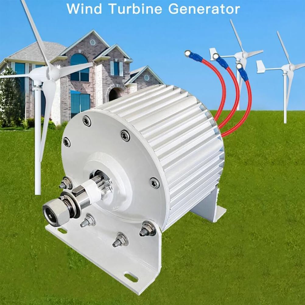 6000W-8000W High-Power Low-Speed Vertical Axis Wind Turbine 12V 24V 48V Off-Grid 220V 230V Grid Connection Free Energy