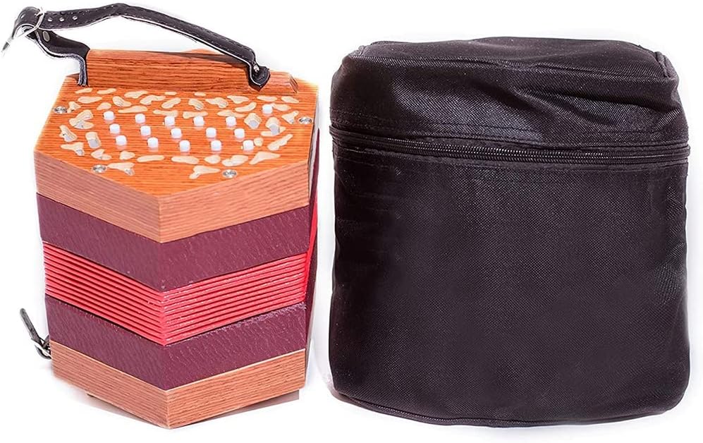 30 Buttons Concertina, Educational Musical Instrument, Fascinating & Softer Sound, Excellent Gift for Amateur Beginner Children Friends