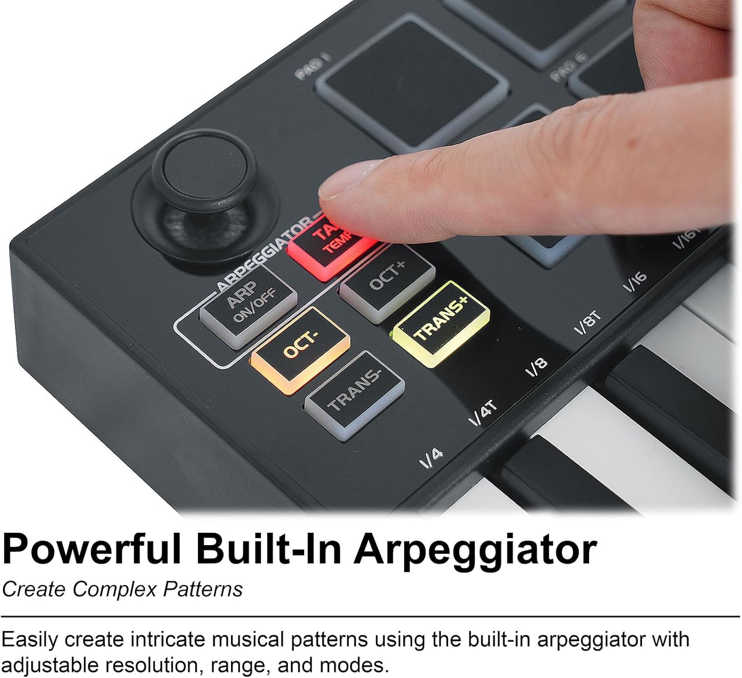 Rockville Bundle: Rockville M25 BLACK 25 Key USB Wireless MIDI Keyboard Controller With Bluetooth Bundle with Rockville MCB16 Gig Bag Case 4 DJ/MIDI/Keyboard Controllers/16 x 10.5 x 3 INCHES (2 items)