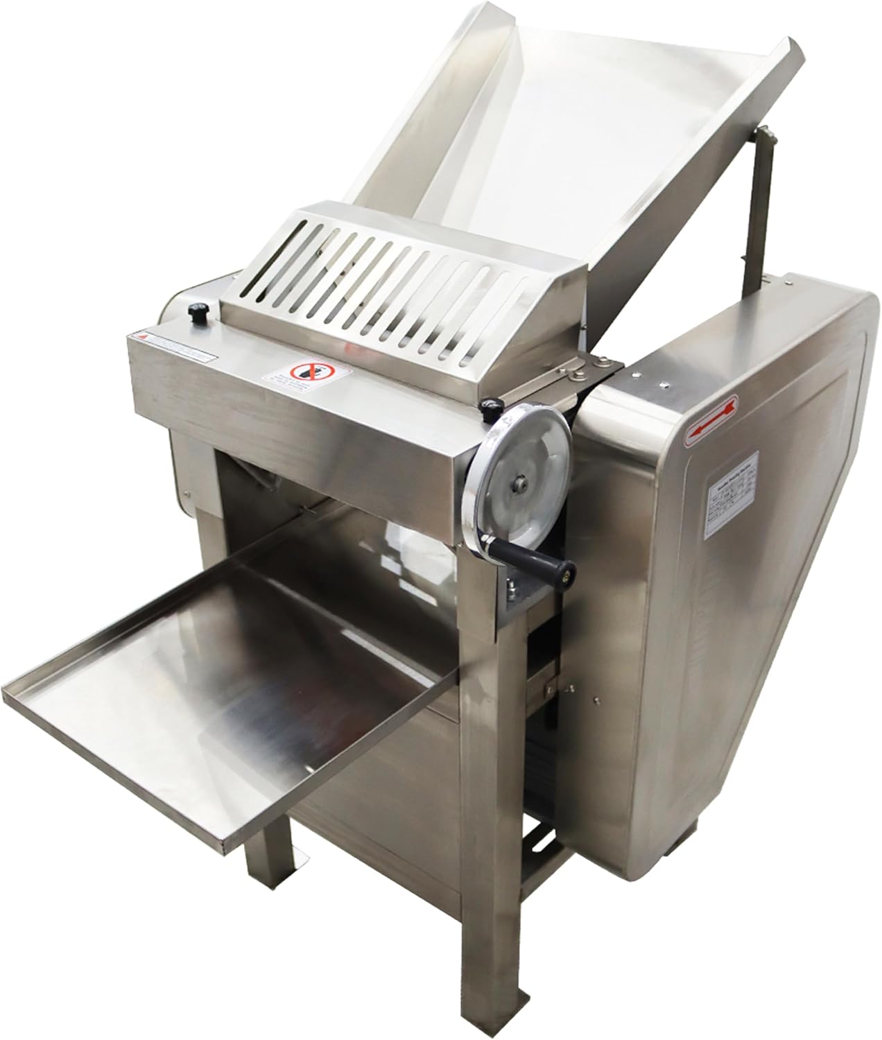 Commercial High-speed Press Dough Machine Adjustable Press Dough Making Machine 11.8inch Drum Length 110V 2200W