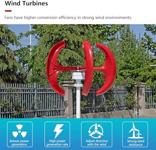 13000W Wind Turbine Generator Kit - Portable 12V/24V/48V/72V/110V/220V, 5 Blades & Controller - High-Efficiency Renewable Energy for Off-Grid Power Solutions