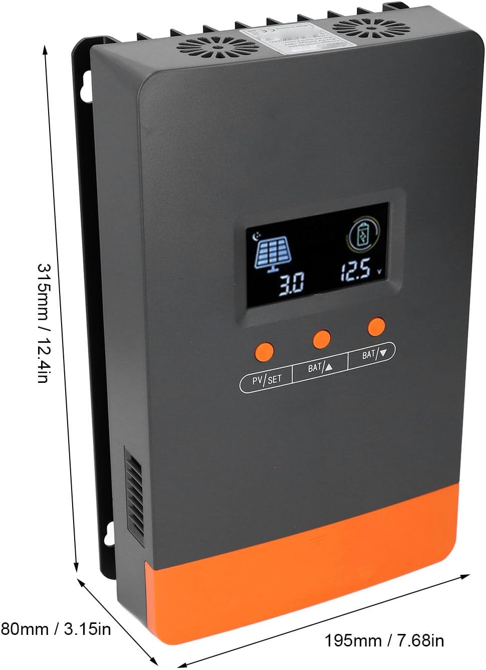Eujgoov 100A MPPT Solar Charges Controller 3 Stage Charging Modes High PV Input Voltage 160V for RVs and Solar Systems