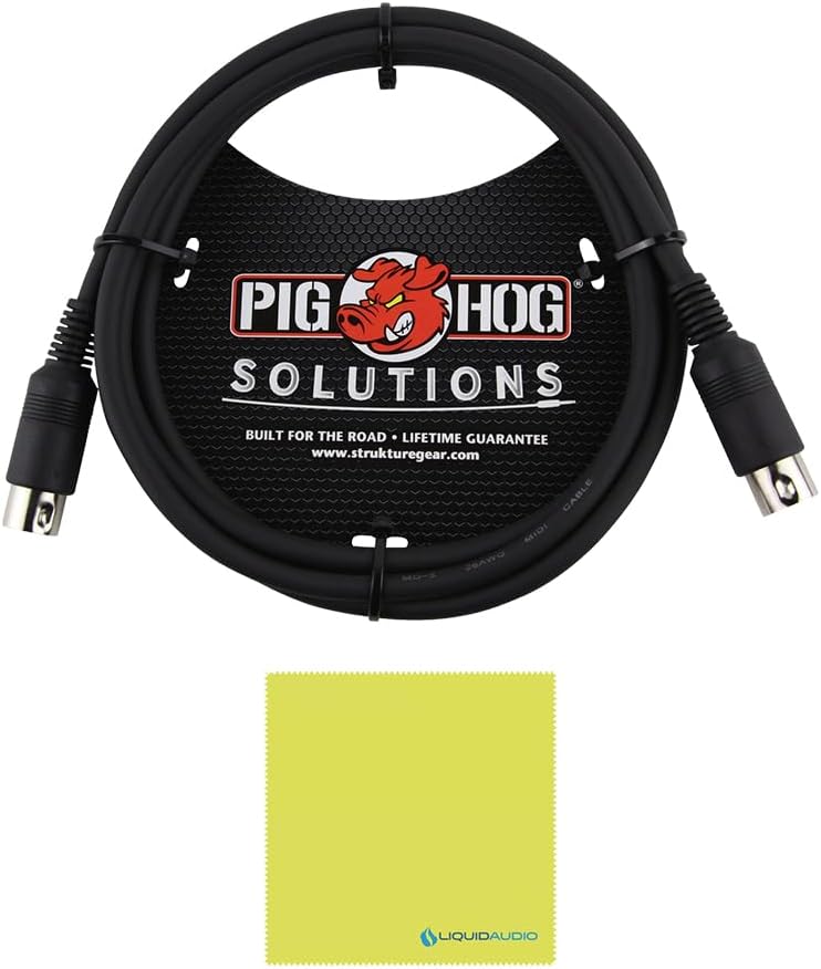 Roland K-25M MIDI Keyboard Controller Bundle with 6ft Pig Hog MIDI Cable & Polishing Cloth – 25-Key Boutique Module Dock with USB, Velocity Sensitivity & Compact 12-Inch Design