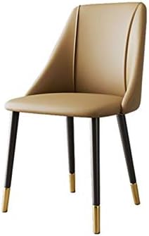 Dining Chair Kitchen Dining Room Furniture Chairs Matte Suede Leather Dining Chairs for Living Room Desk Patio Terrace Office Kitchen Lounging Cafeterias (Color : Yellow)