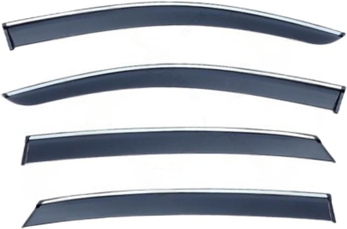 Window Deflectors for VW Tiguan X/Tiguan X MK2 2020+, Sun Rain Guard Window Visors Vent Shades with Bright Stripes Car Accessories