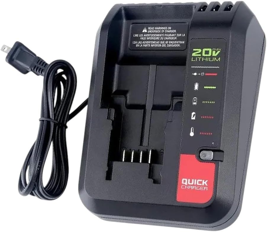 Replacement Lithium Battery Charger Suitable for Black & Decker LCS1620 10.8V 18V 20V Lithium Battery Power Tool Charger 2A